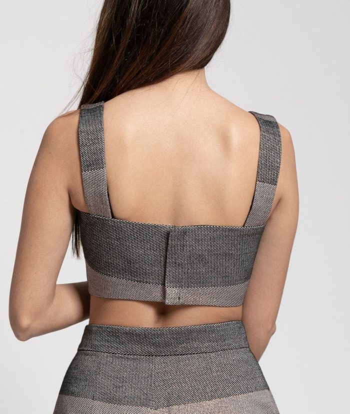 LUREX STRIPE BUSTIER STELIOS KOUDOUNARIS