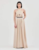 CROSSED NECK DRESS STELIOS KOUDOUNARIS