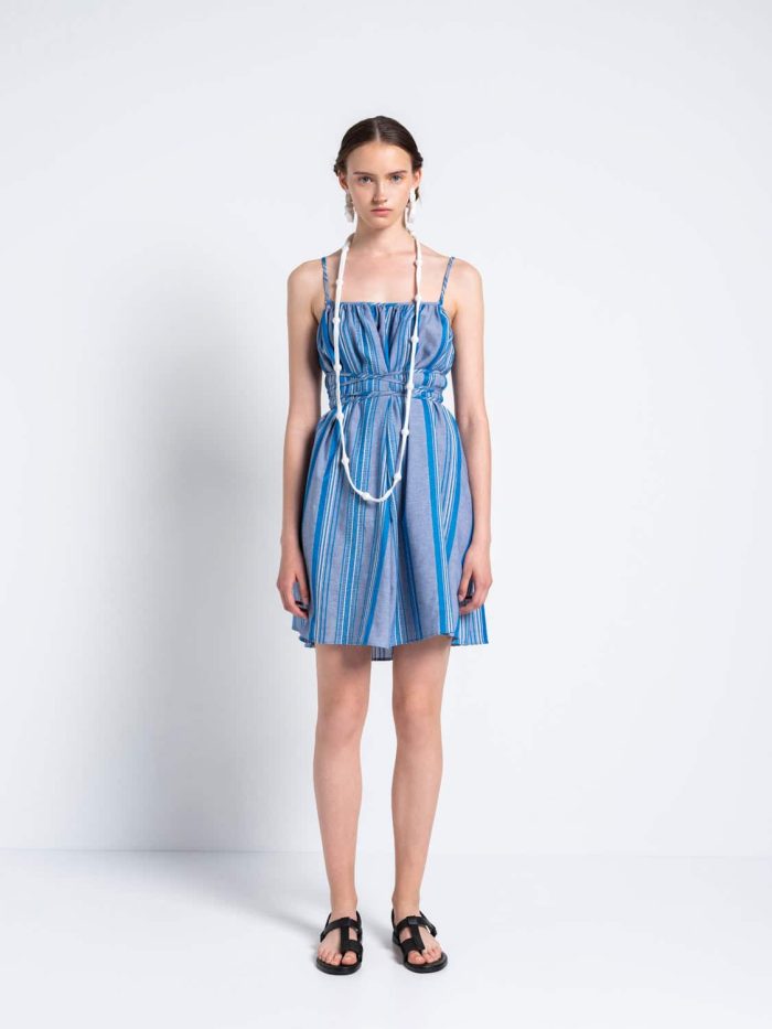 STRIPED MINI DRESS IOANNA KOURBELA