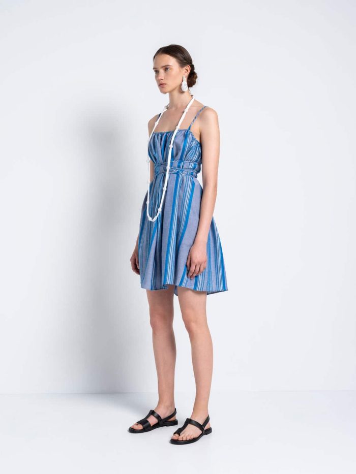 STRIPED MINI DRESS IOANNA KOURBELA
