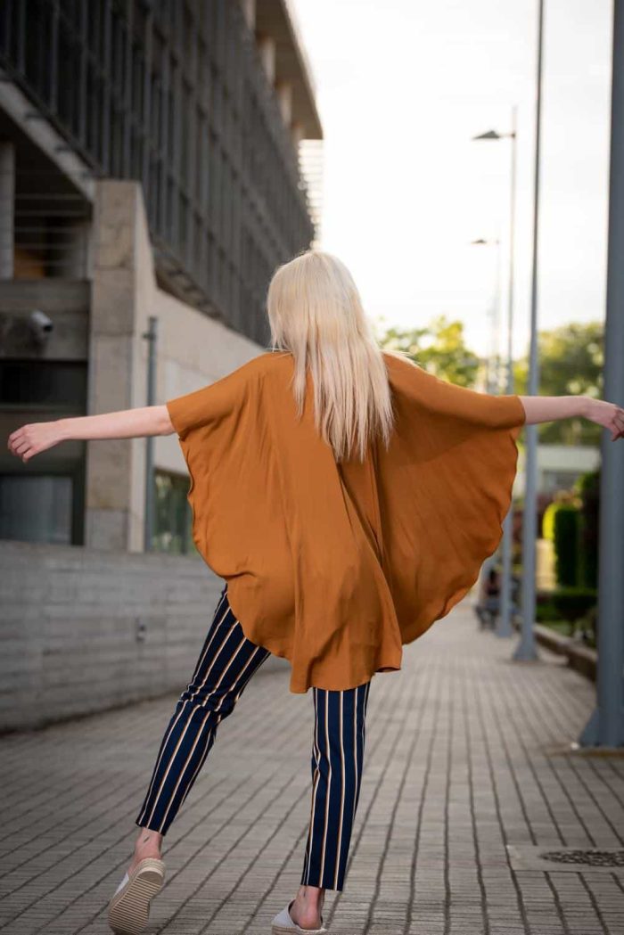 FRONT BOW CAPE BLOUSE STELIOS KOUDOUNARIS