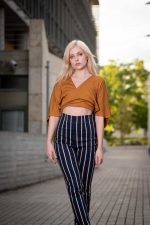 FRONT BOW CAPE BLOUSE STELIOS KOUDOUNARIS
