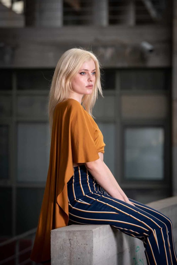 FRONT BOW CAPE BLOUSE STELIOS KOUDOUNARIS