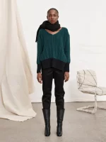 LONG V-NECK JUMPER