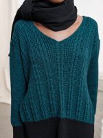 LONG V-NECK JUMPER